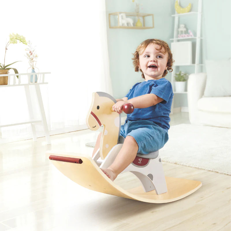 Caballito balancín de madera