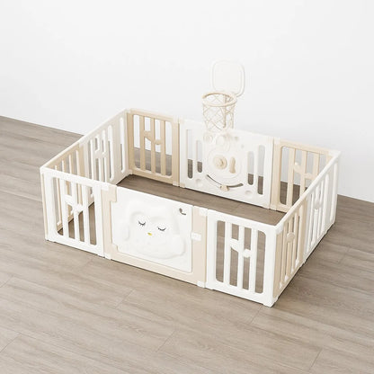 Corral bebe Búho Beige L 186×126 cm