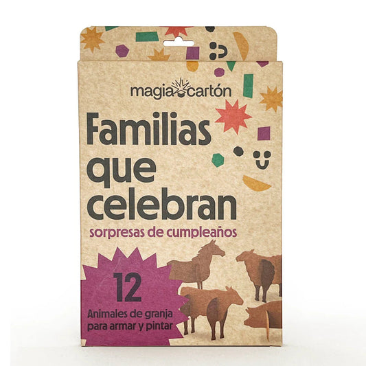 Pack Sorpresa de 12 Animales de Granja