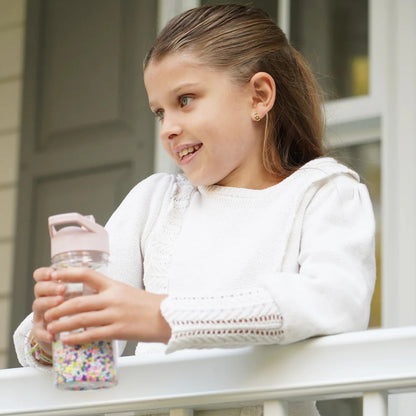 Botella con bombilla Rosado Sparkling