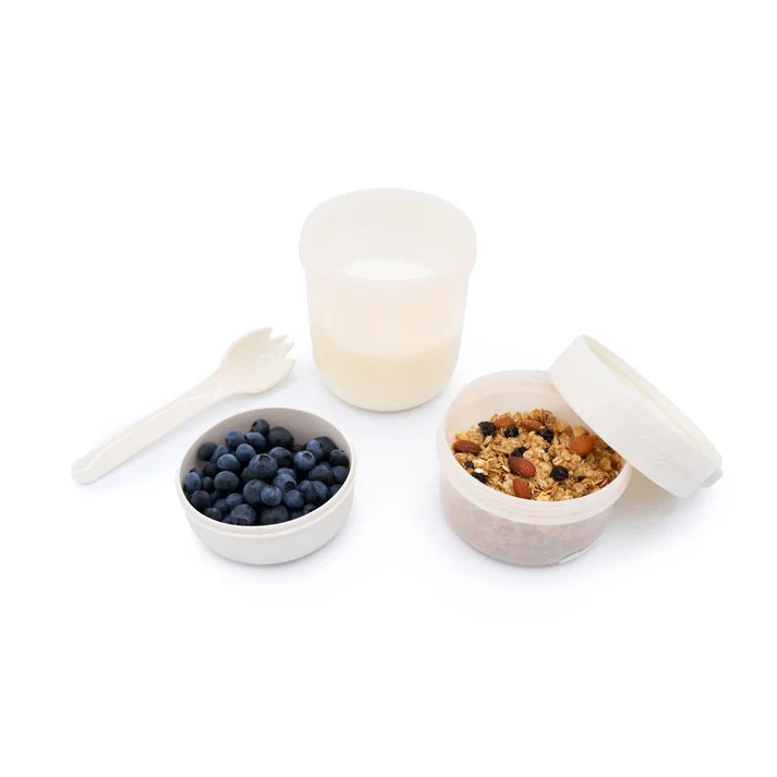 Contenedor para yoghurt y ensalada