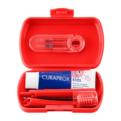 Set de Viaje Cepillo dientes Rojo