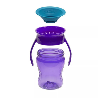 Vaso Antiderrame Translúcido 9m+ Morado Tritan