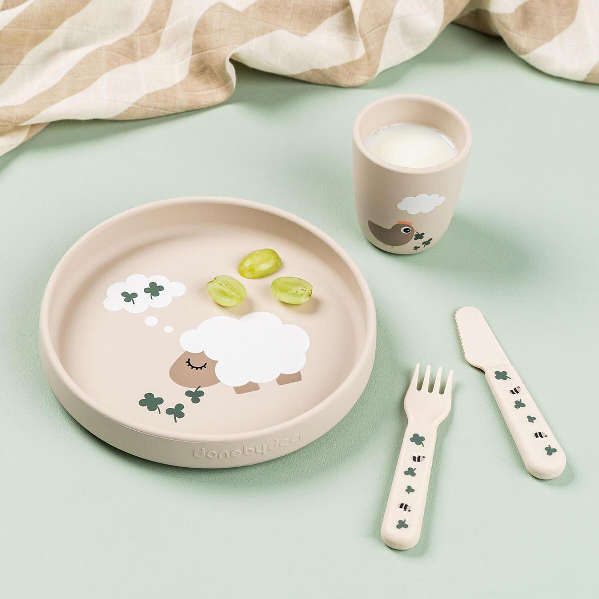 Plato de silicona stick & stay Tiny Farm Arena