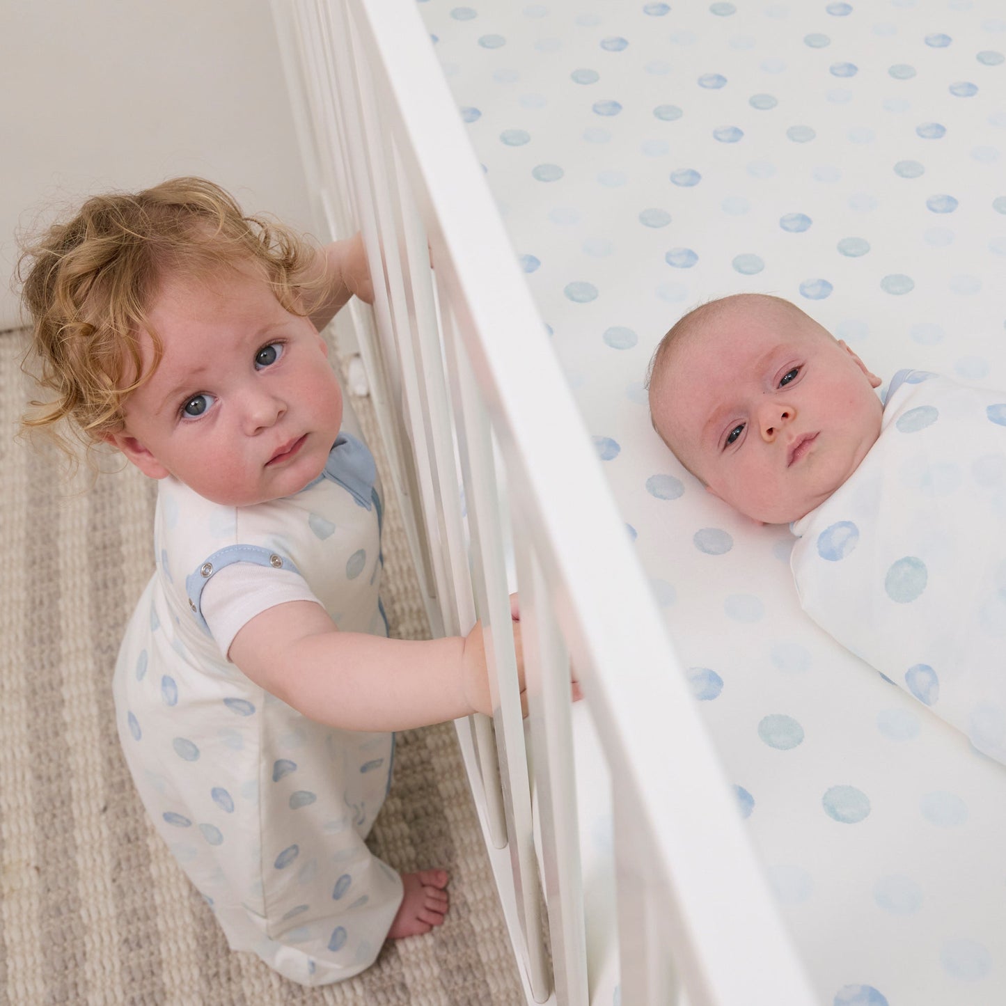 Manta de Arrullo Swaddle Blue Spot