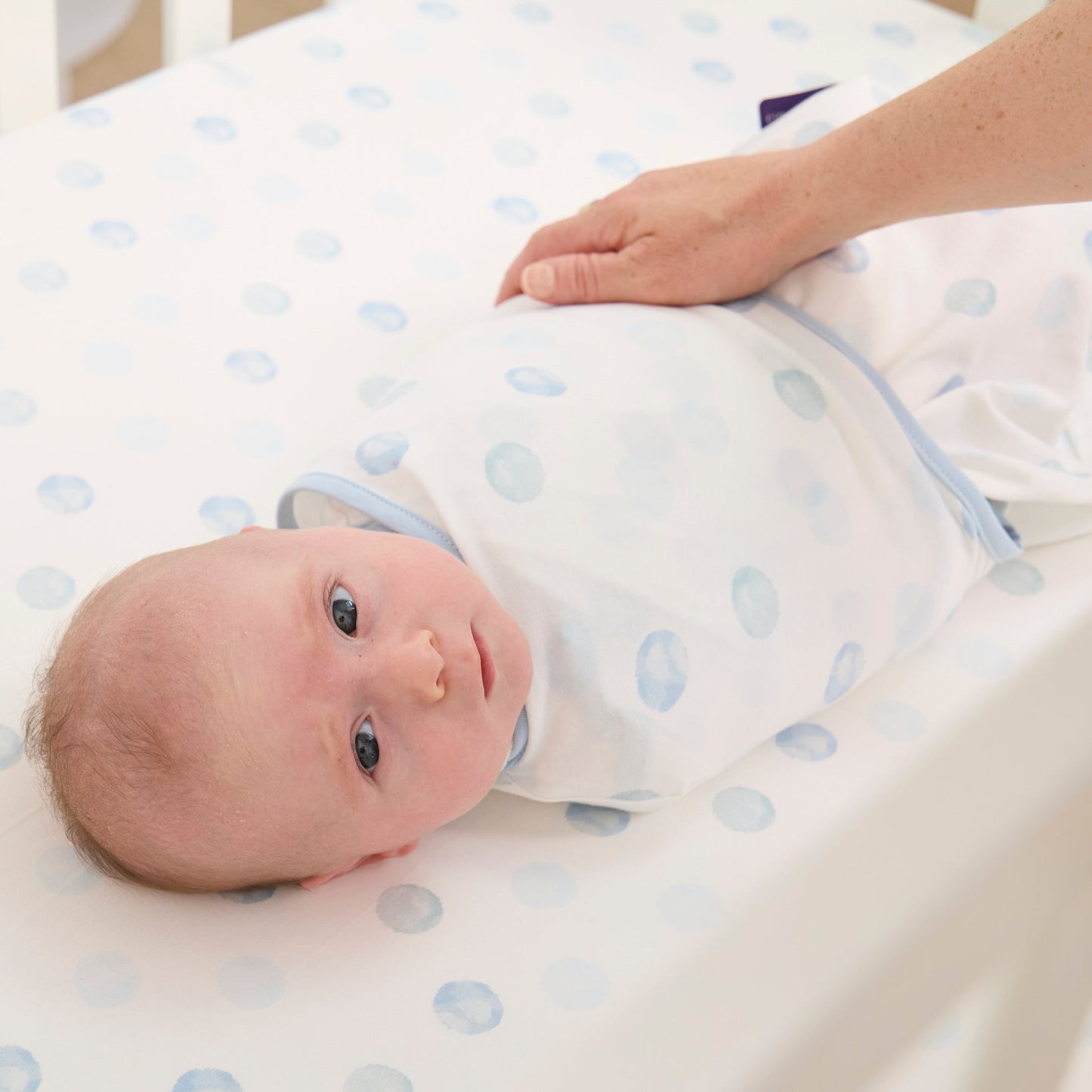 Manta de Arrullo Swaddle Blue Spot