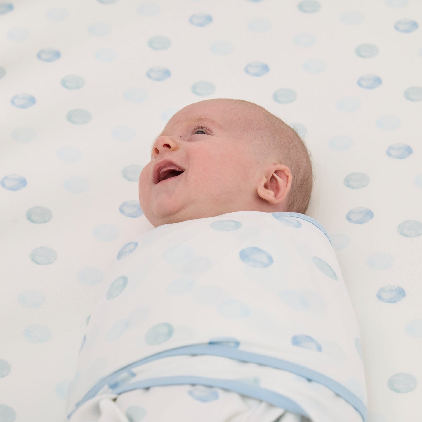 Manta de Arrullo Swaddle Blue Spot