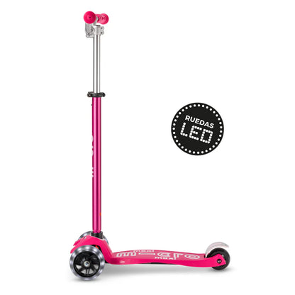 Micro Scooter Maxi Deluxe LED PRO Rosado