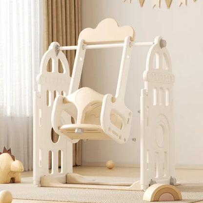 Columpio Blanco con Beige