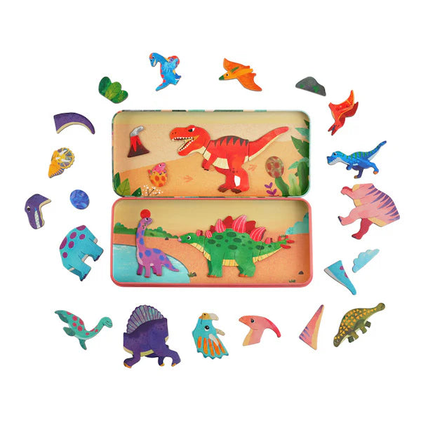 Juego Caja Magnética Dinosaurio