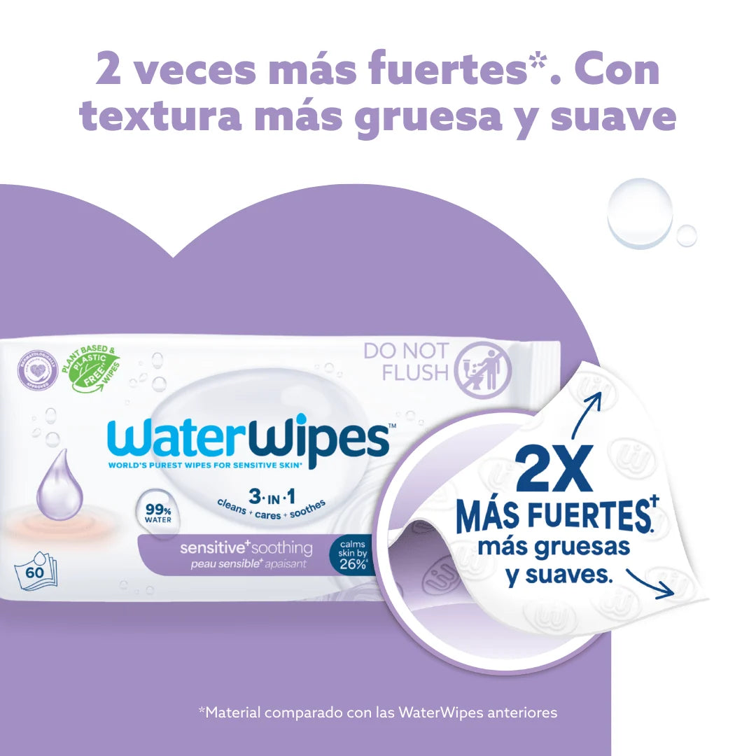 Toallitas húmedas WaterWipes Soothing 60 uns