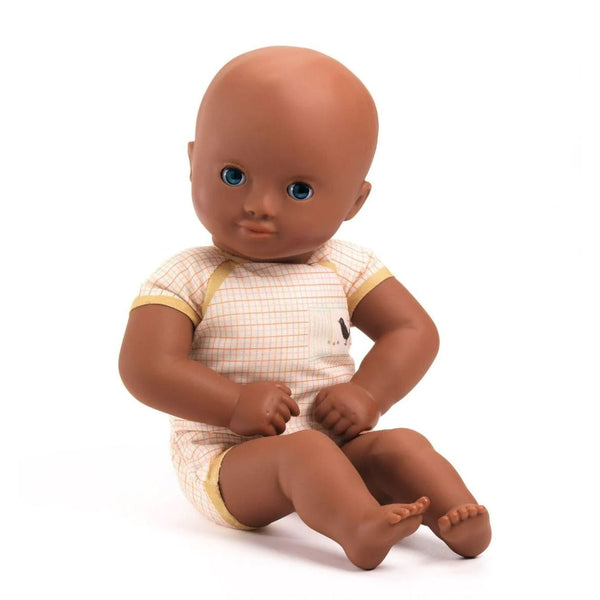 Muñeca bebé Pomea body amarillo