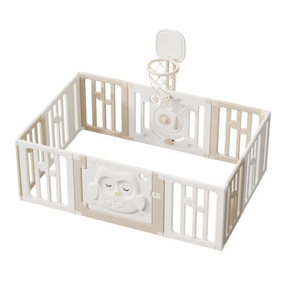 Corral bebe Búho Beige L 186×126 cm