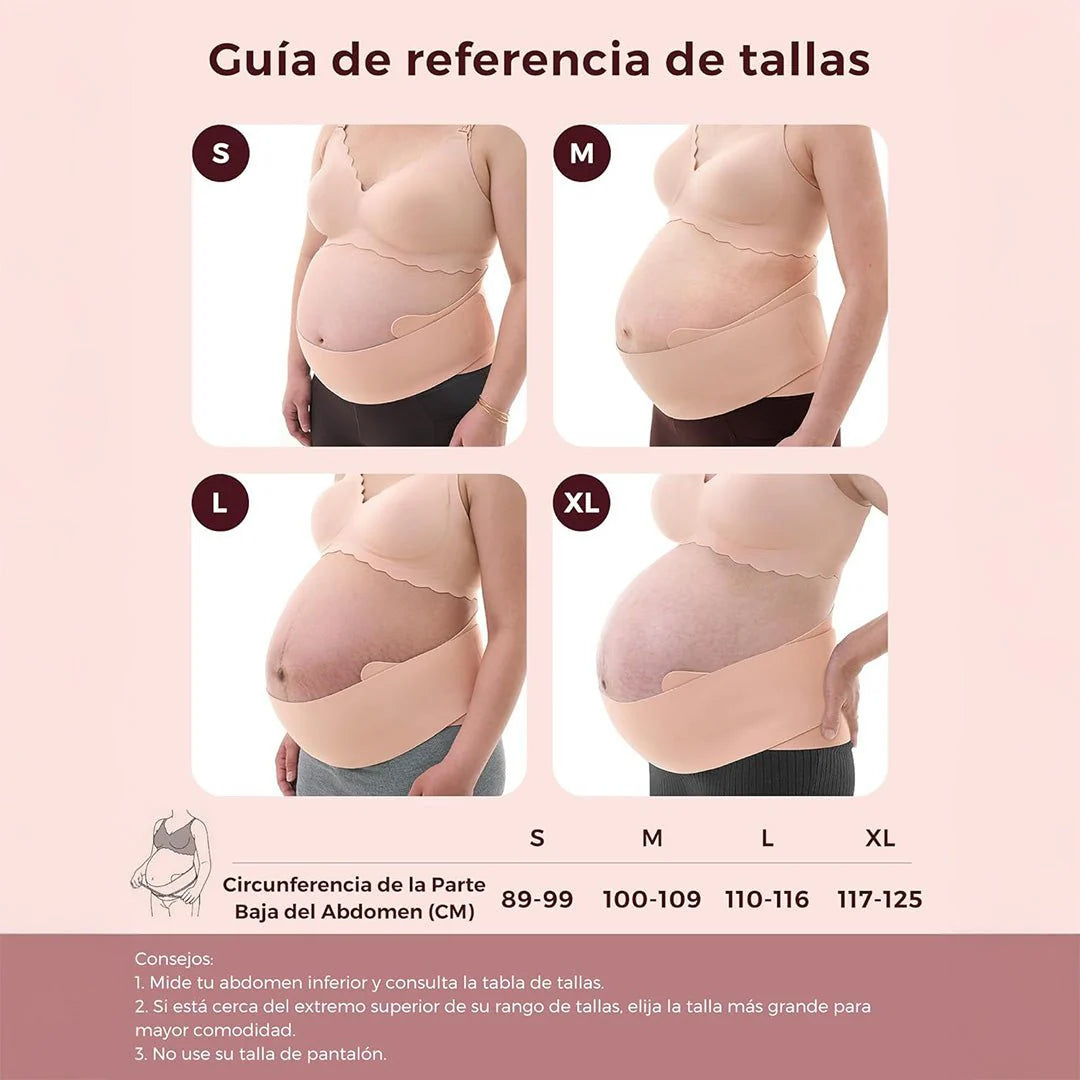Faja de Embarazo Maternova con Soporte Lumbar Negra