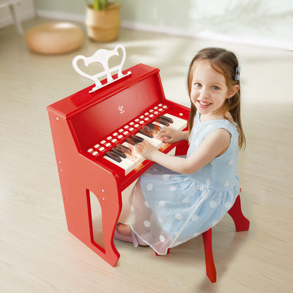 Piano Rojo con asiento