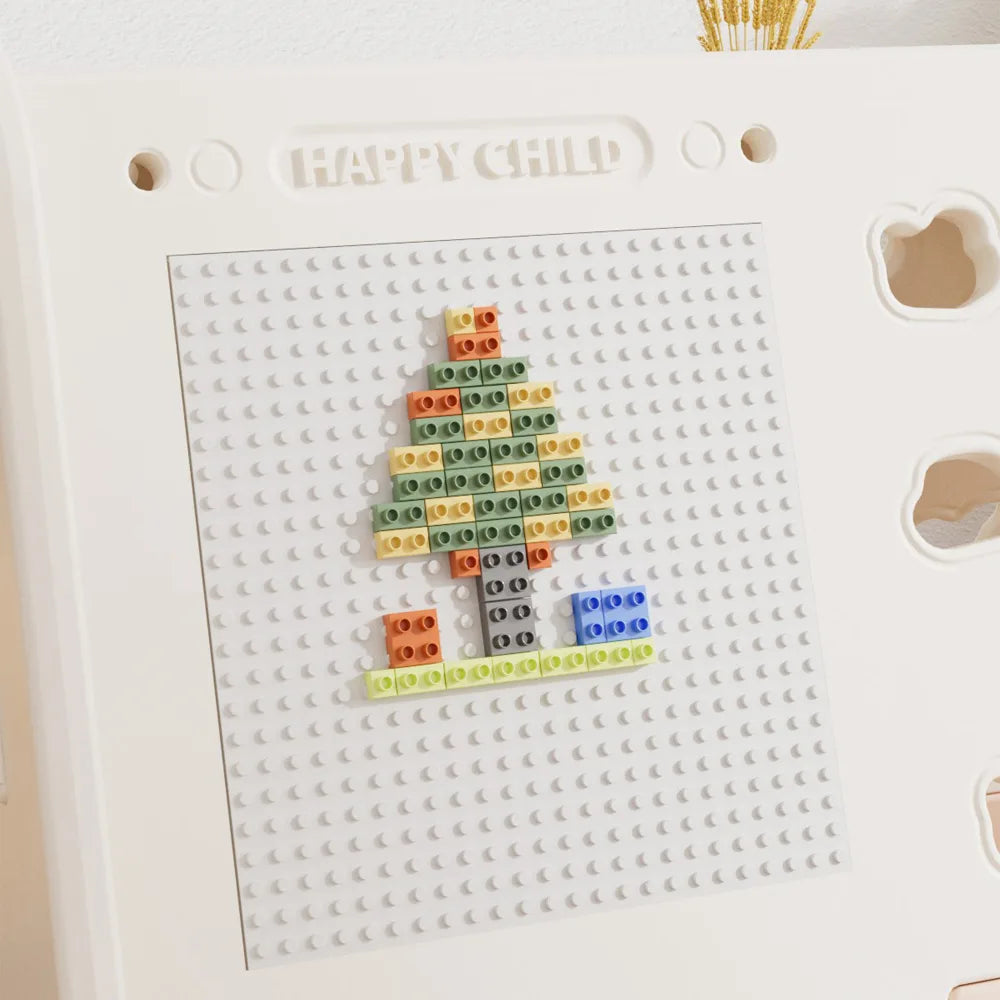 Escalador con aro de básquet