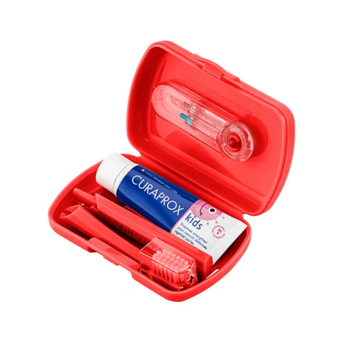Set de Viaje Cepillo dientes Rojo