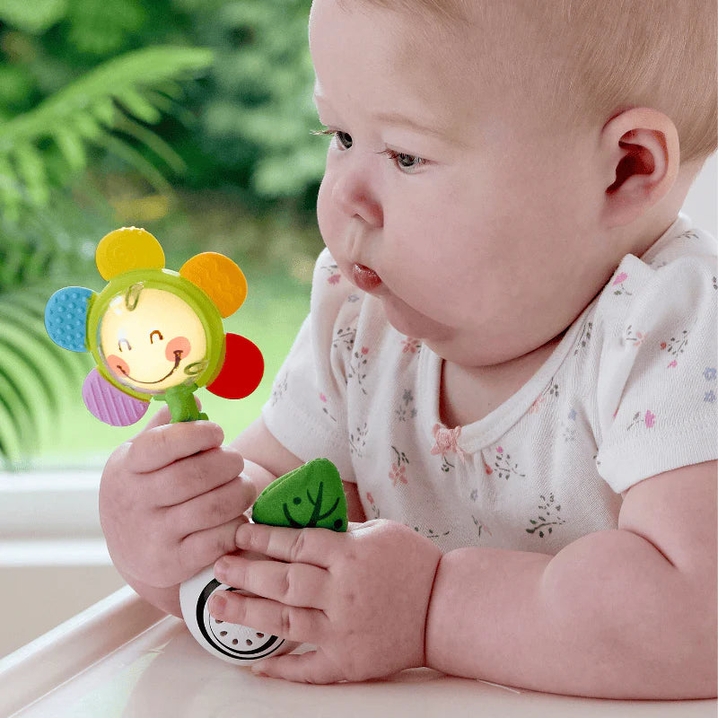 Sonajero y mordedor Flor con Luces