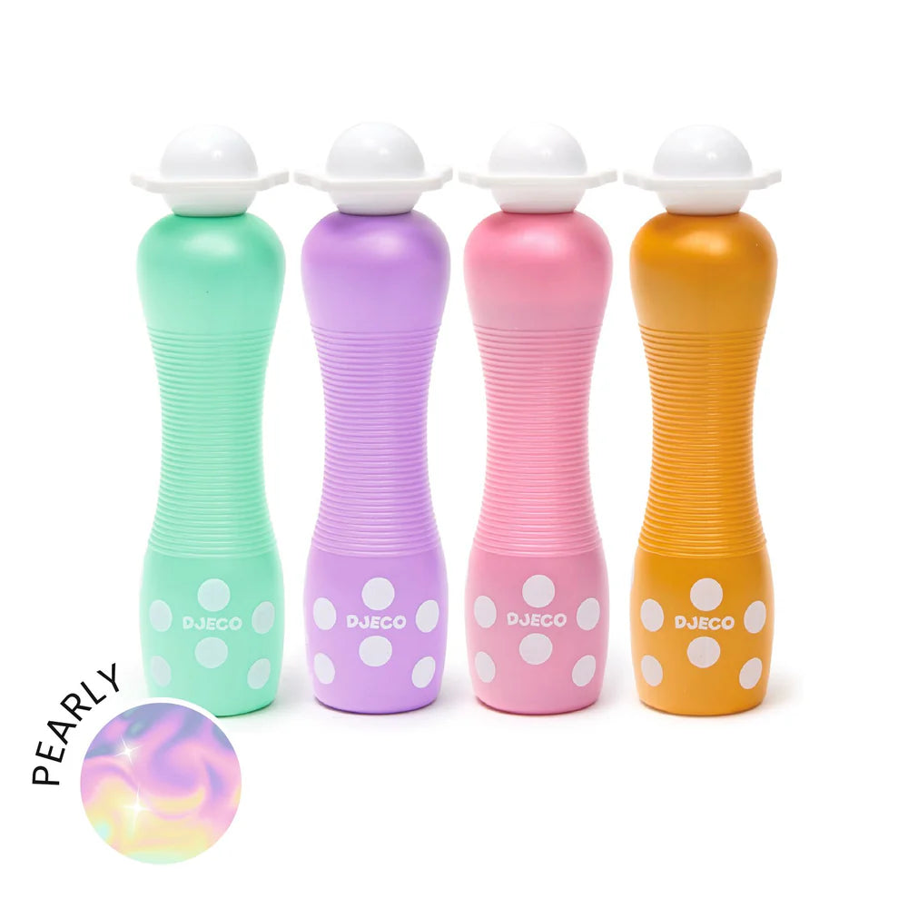 Pack de 4 Plumones Perlados puntos grandes