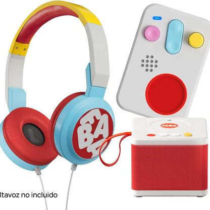 Audífonos para cuentacuentos y productos sonoros Tutum rojos