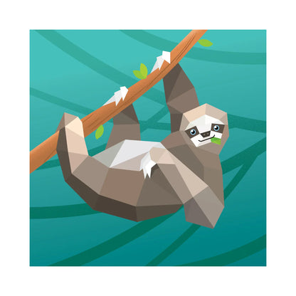 Paint by Stickers Animales de la selva