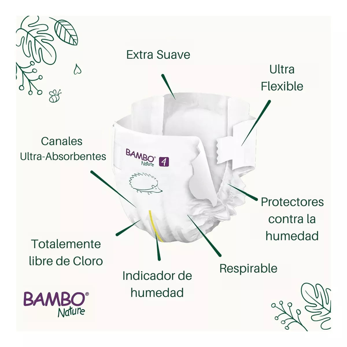 Pañales Ecológico Pants 5 XL(12-18 kg) x19