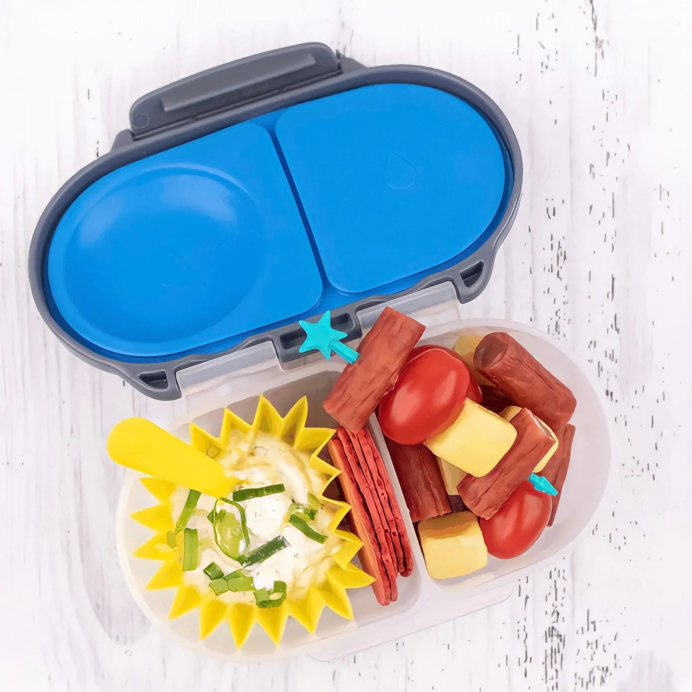 Snack bento box Blue slate