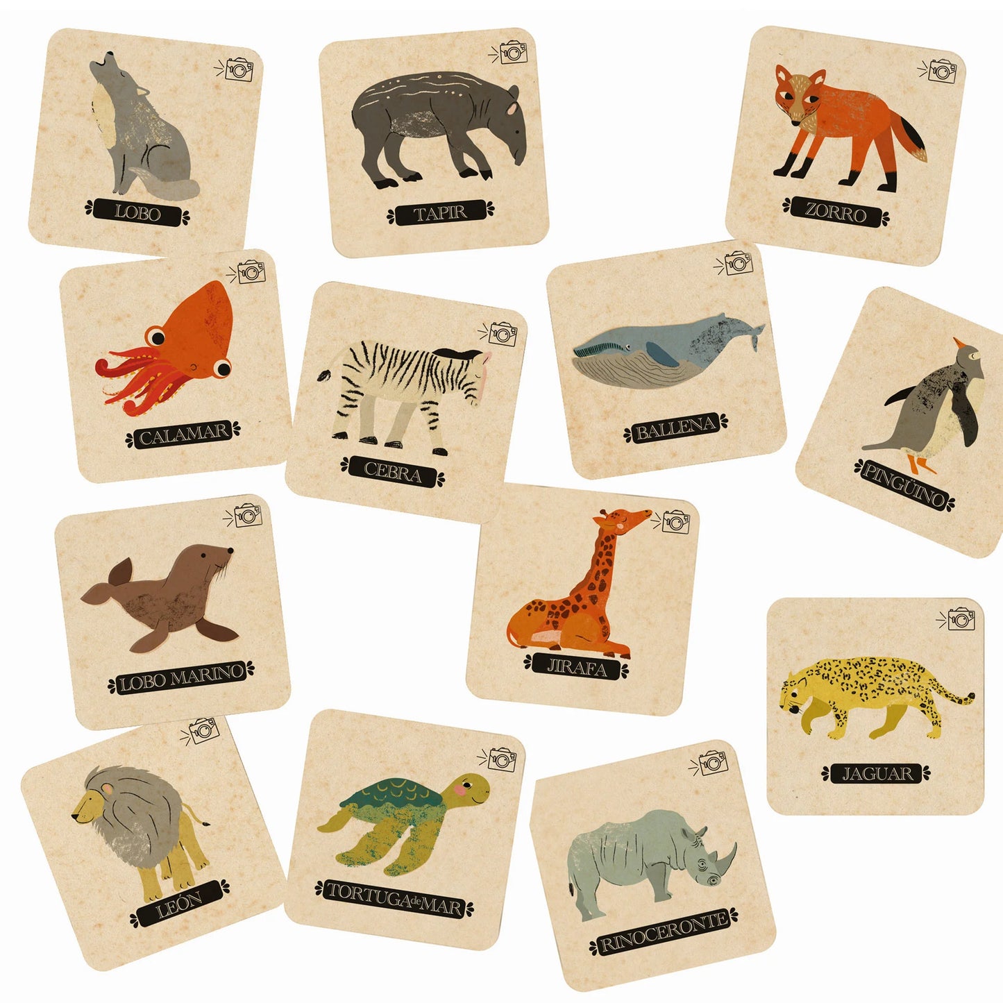 Bingo Animales del mundo