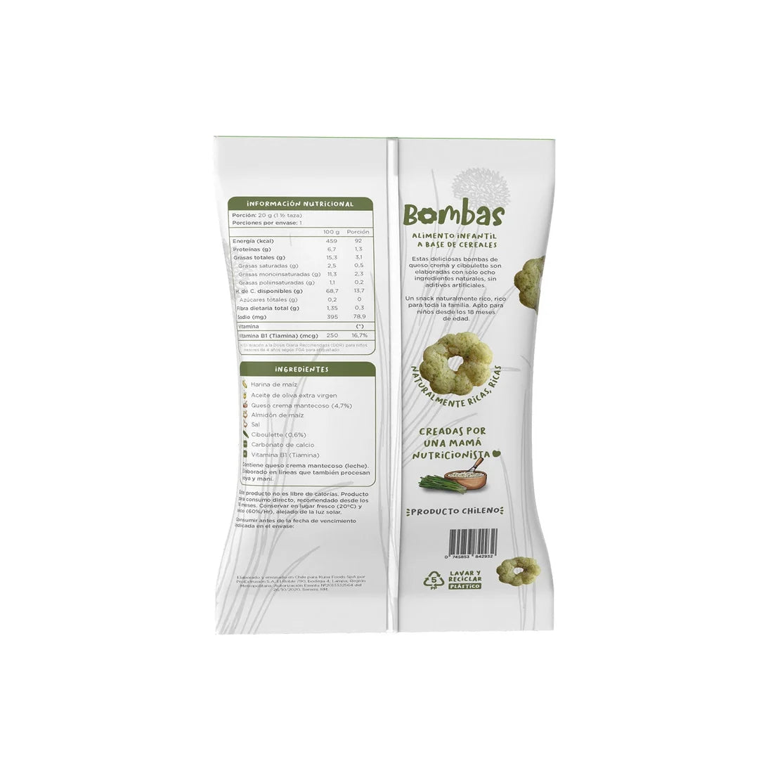 Bombas Queso Crema Ciboulette Individual
