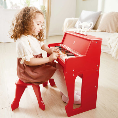 Piano Rojo con asiento