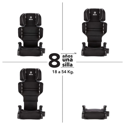 Butaca Connect3® RXT 2-in-1 High-Back Booster Black Storm