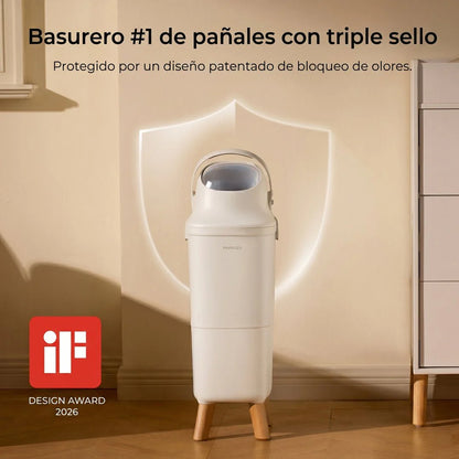 Contenedor para pañales con Triple Sello