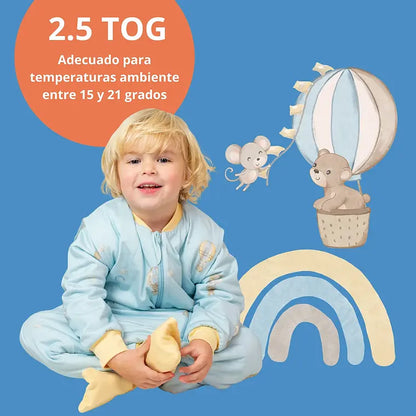 Saco de Dormir Hot Air Ballon con pies antideslizantes Tog 2.5
