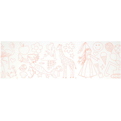 Rollo para pintar con lápices Iconos felices