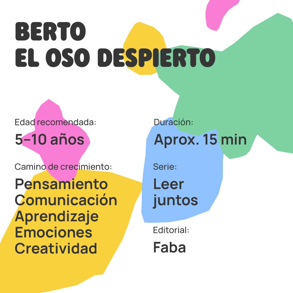 Libro para cuentacuentos Faba Berto el oso despierto
