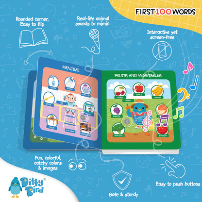 Libro Interactivo Musical sonido First 100 Words