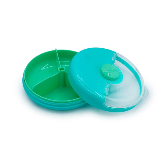 Contenedor Spin Snack con perilla Turquesa