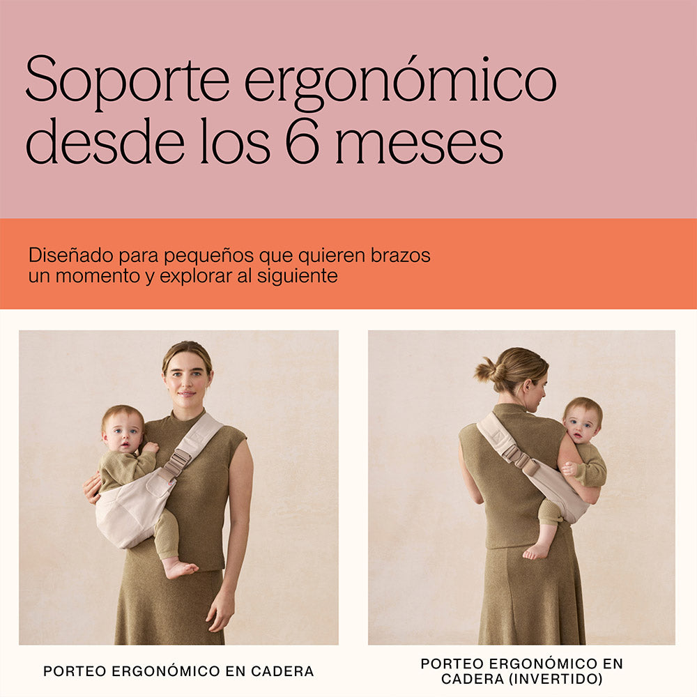 Portabebé Bandolera Upsie Pearl Grey