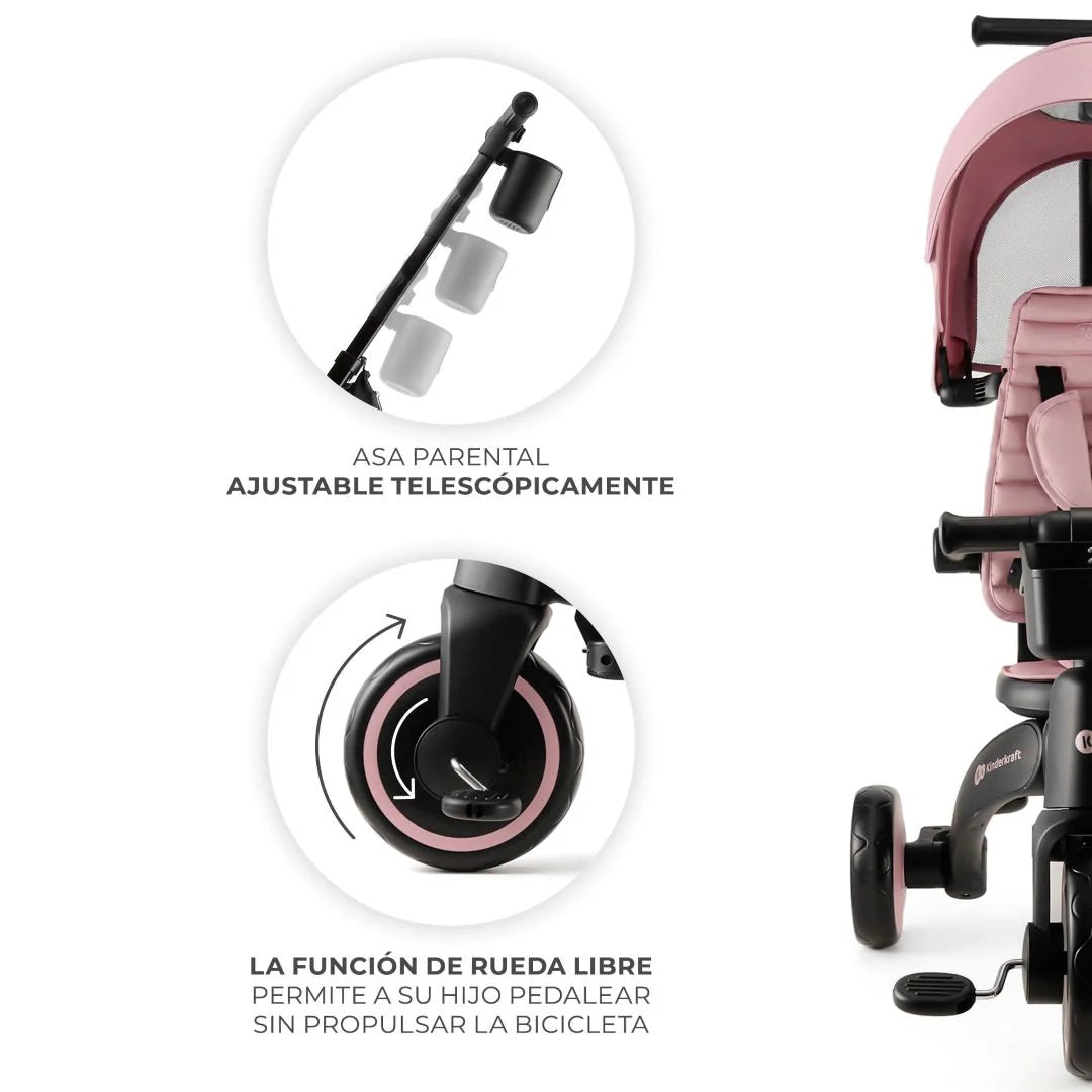 Triciclo Multifuncional JAZZ 6 en 1 Pink