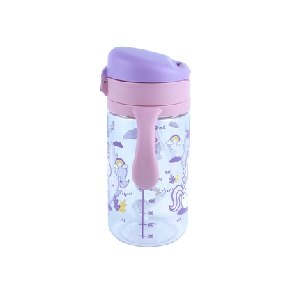 Botella antiderrame con bombilla Unicornio