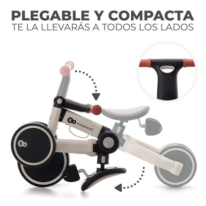 Triciclo 4TRIKE 3 en 1 Silver grey