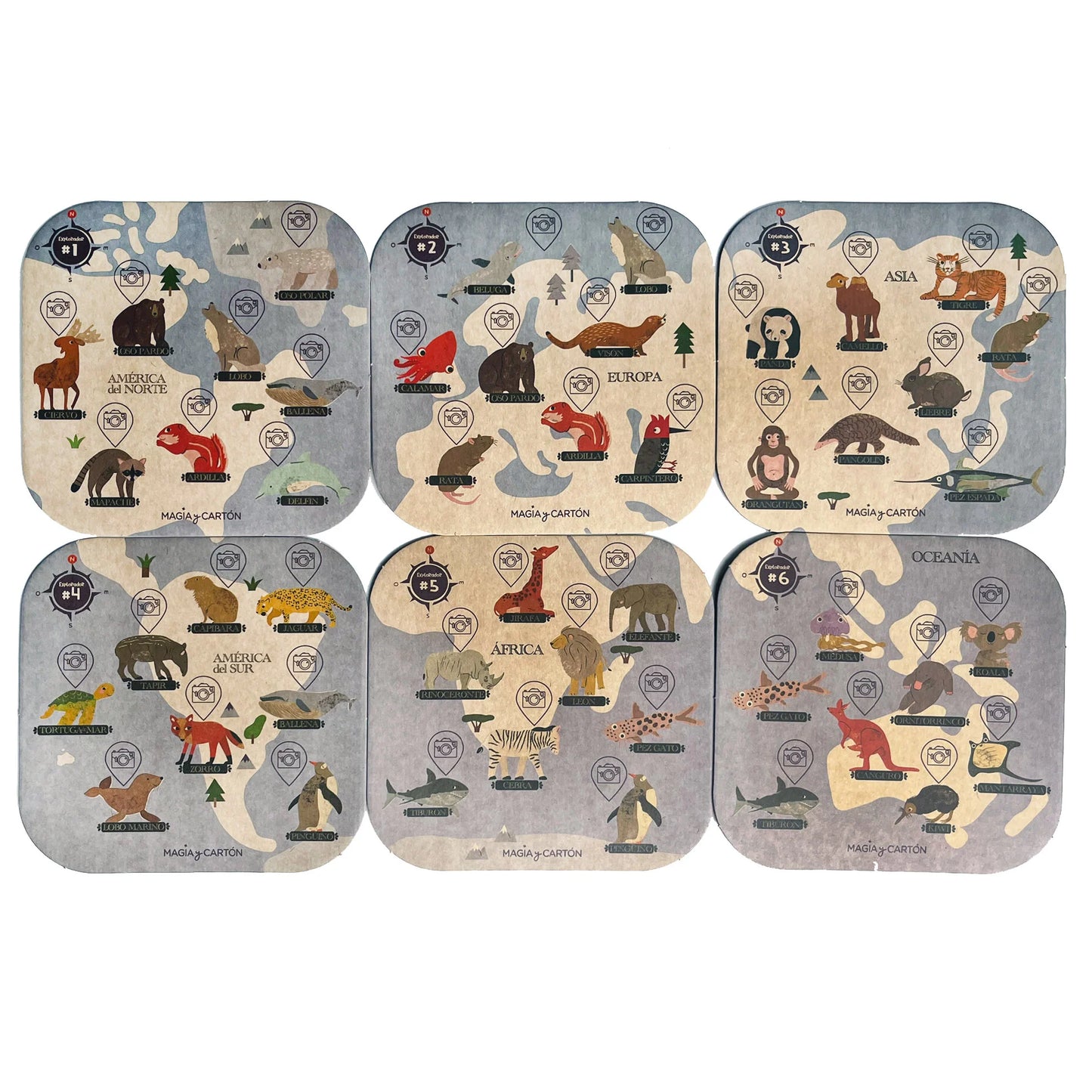 Bingo Animales del mundo