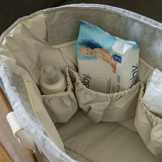 Bolso de Maternidad Vichy Beige