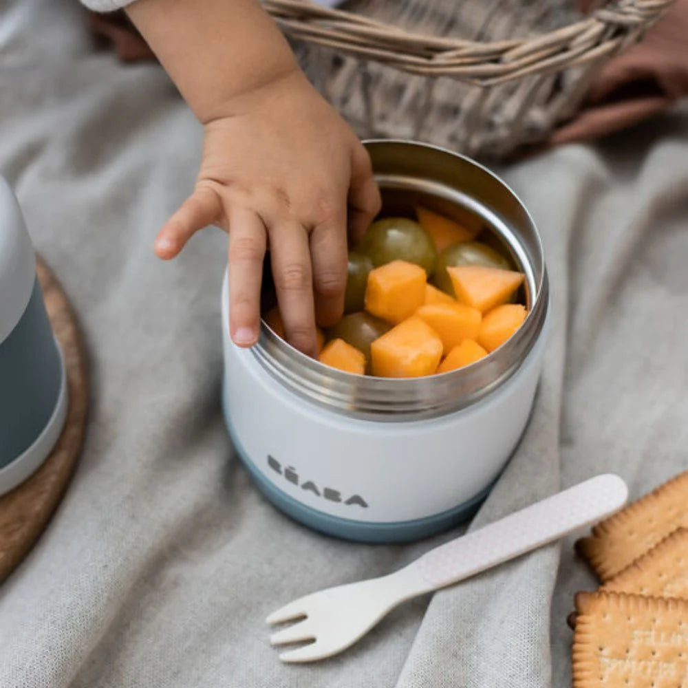 Termo de Comida Blanco-Aqua