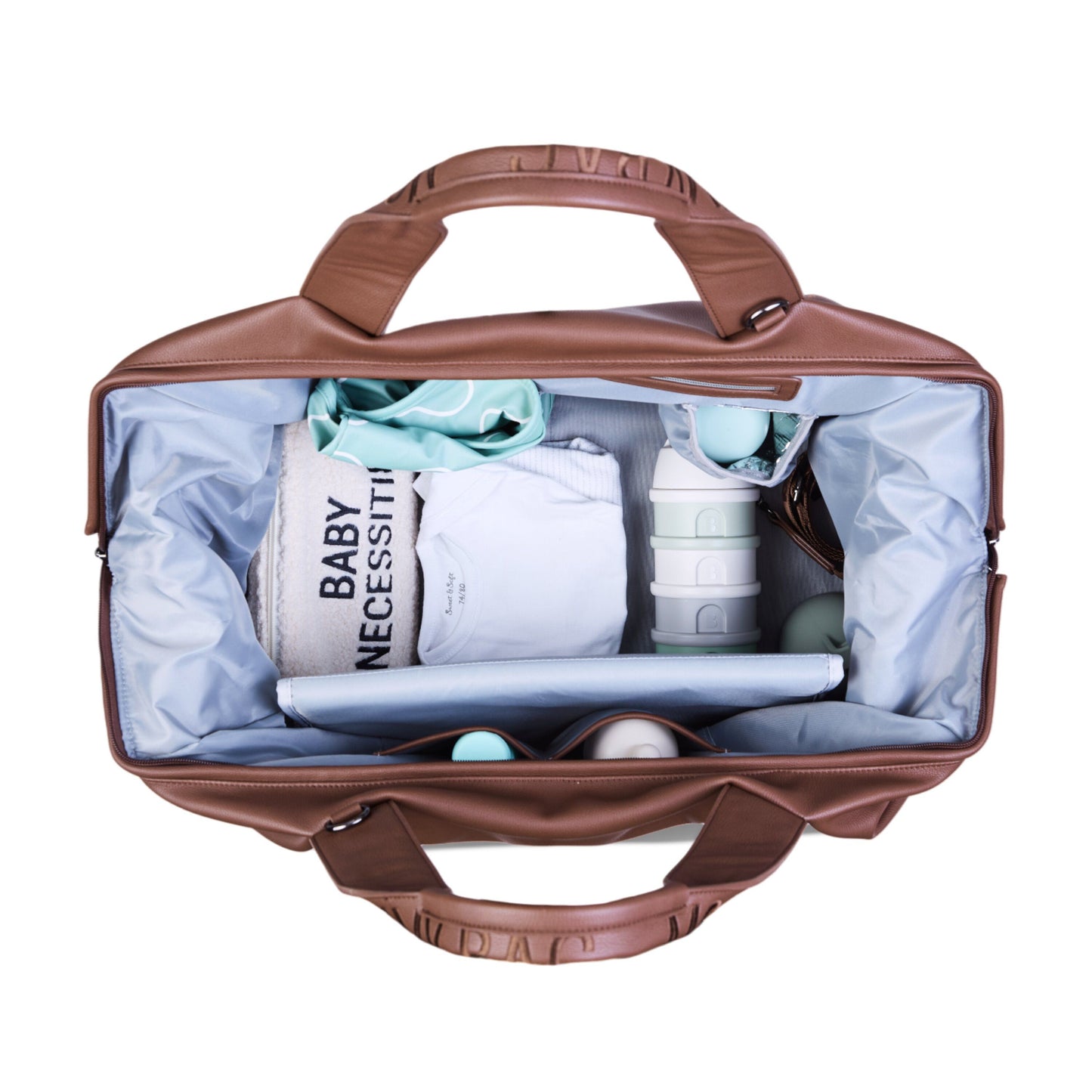 Bolso Maternal Mommy Bag Cuero vegano Marrón