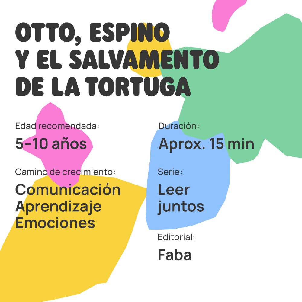 Libro para cuentacuentos Faba Otto, Espino y el salvamento de la tortuga
