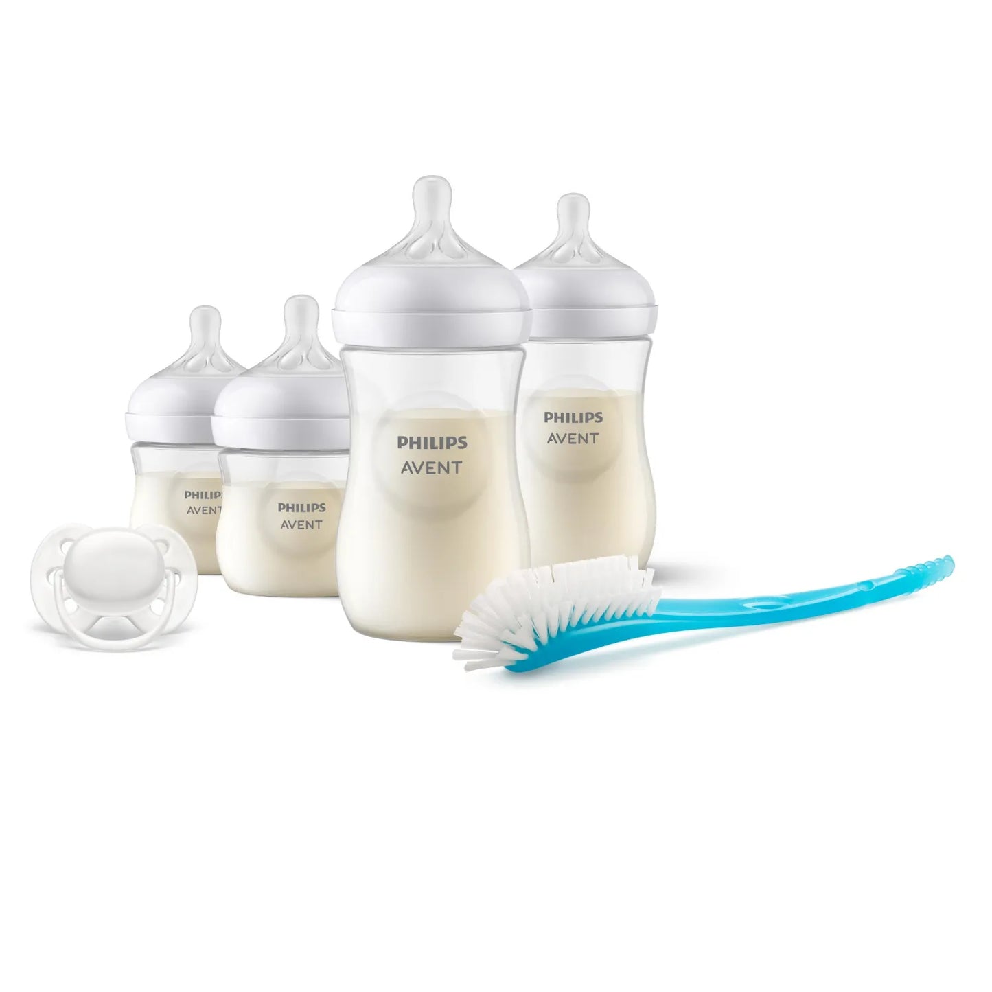 Set Regalo Mamadera Air Free Vent 3.0 + Cepillo + Chupete Avent