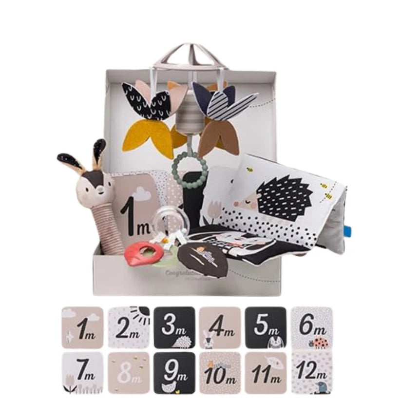 Kit para recién Nacido Blanco y Negro