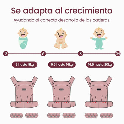 Portabebé 3 en 1    100% Lino Natural