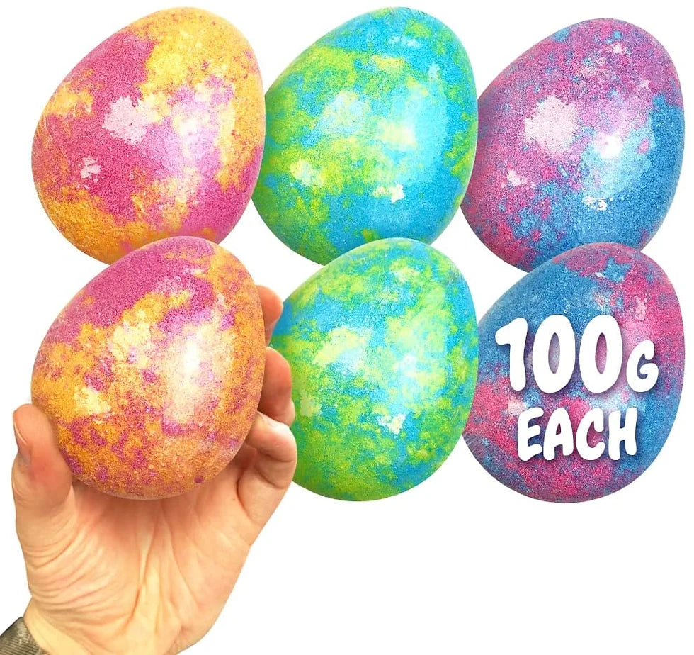 Pack de 6 Bombas de Baño Huevo